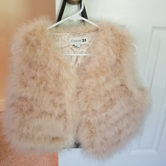 Ostrich feather vest Clearance